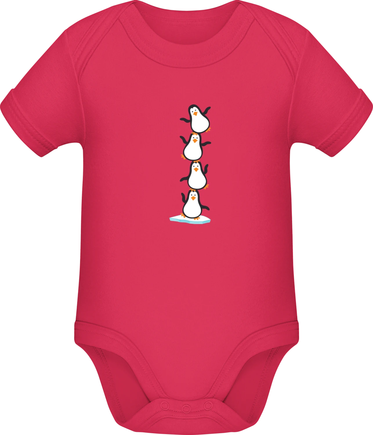 Penguin Balancing - Sorbet Sonar SSL organic babybodsuit - Front