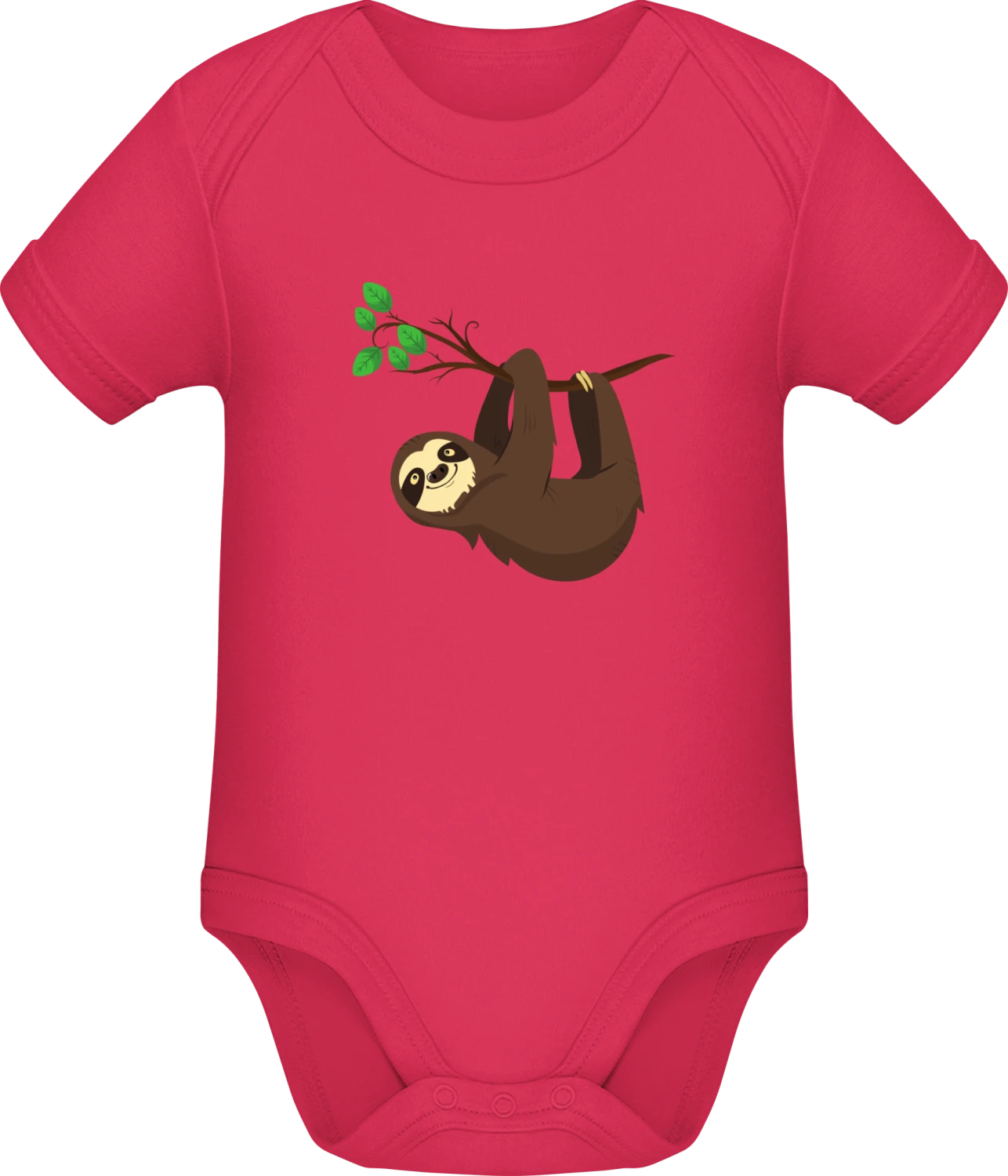 Happy Sloth  - Sorbet Sonar SSL organic babybodsuit - Front