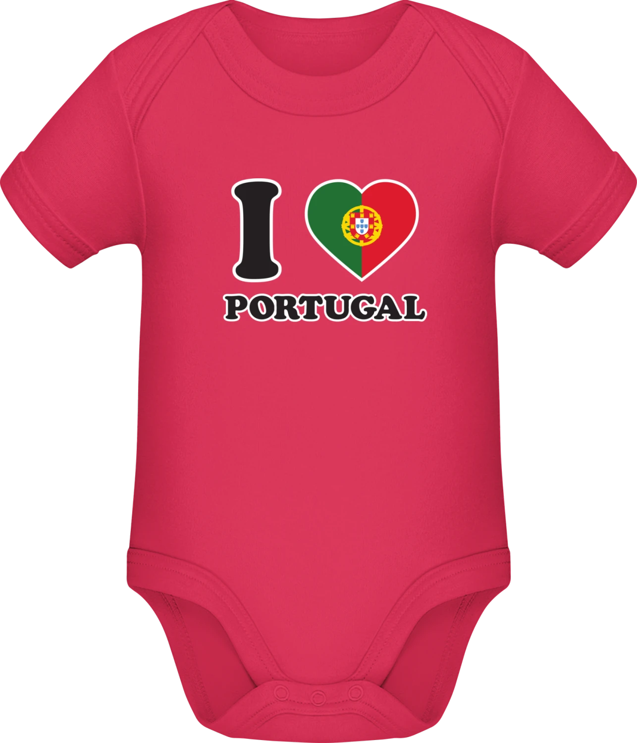 I Love Portugal - Sorbet Sonar SSL organic babybodsuit - Front