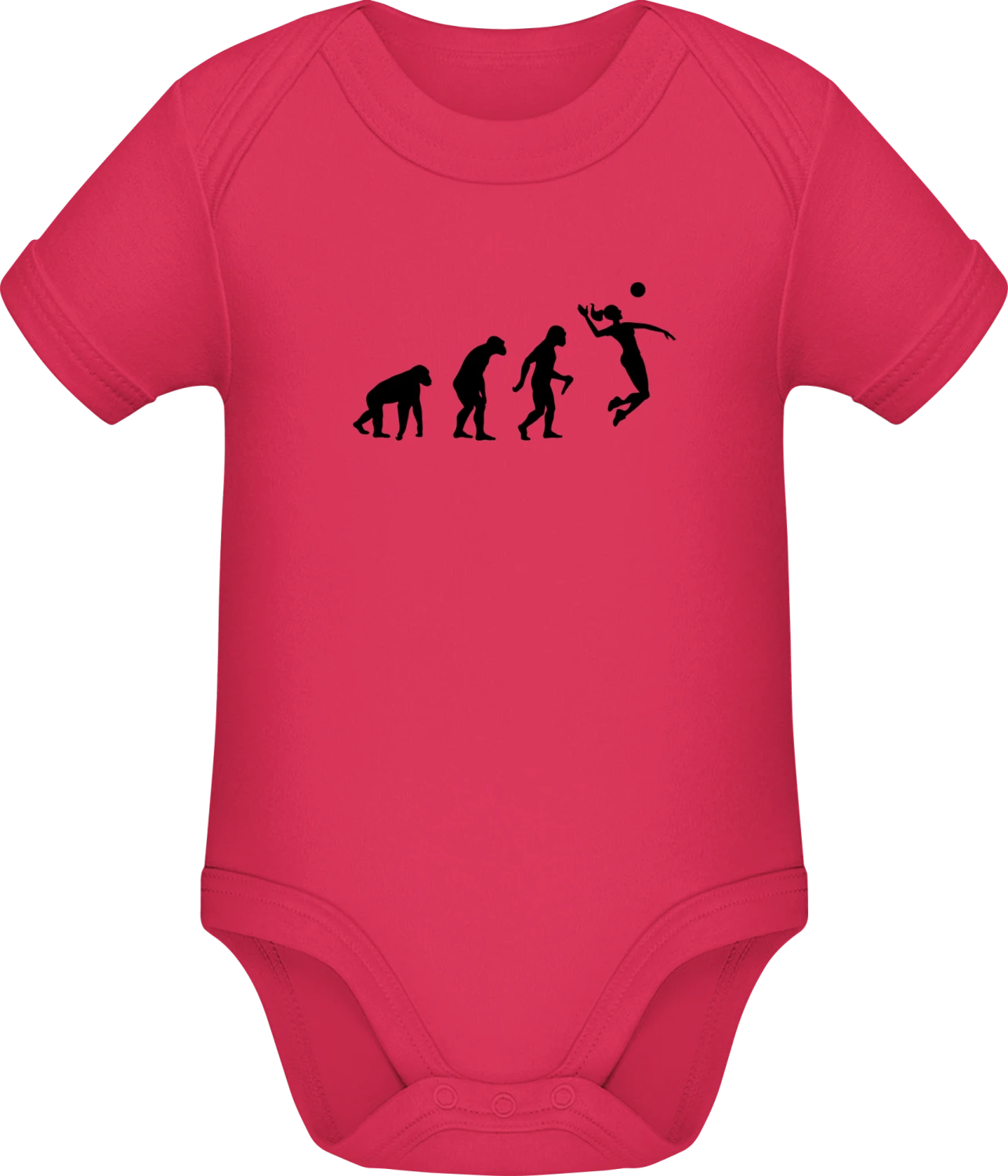 Volleyball Evolution Woman - Sorbet Sonar SSL organic babybodsuit - Front