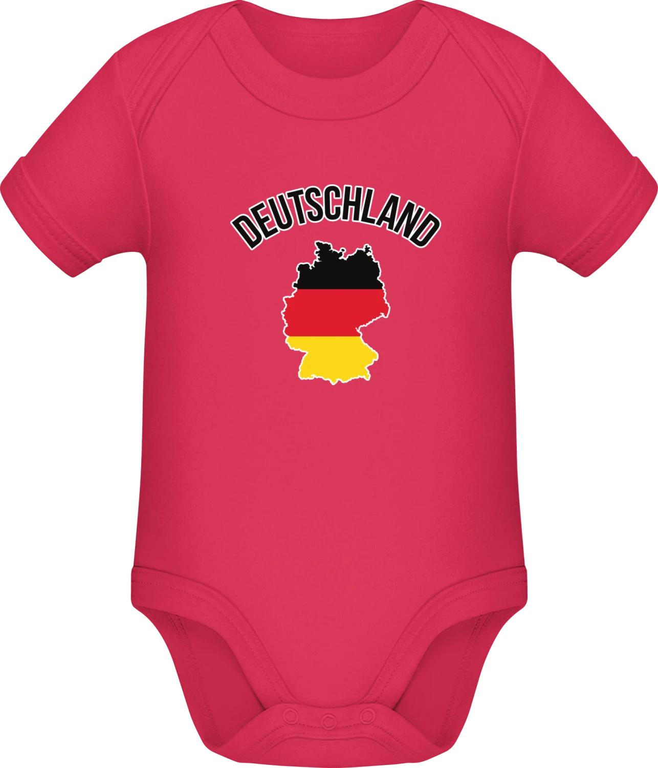 Deutschland Map - Sorbet Sonar SSL organic babybodsuit - Front