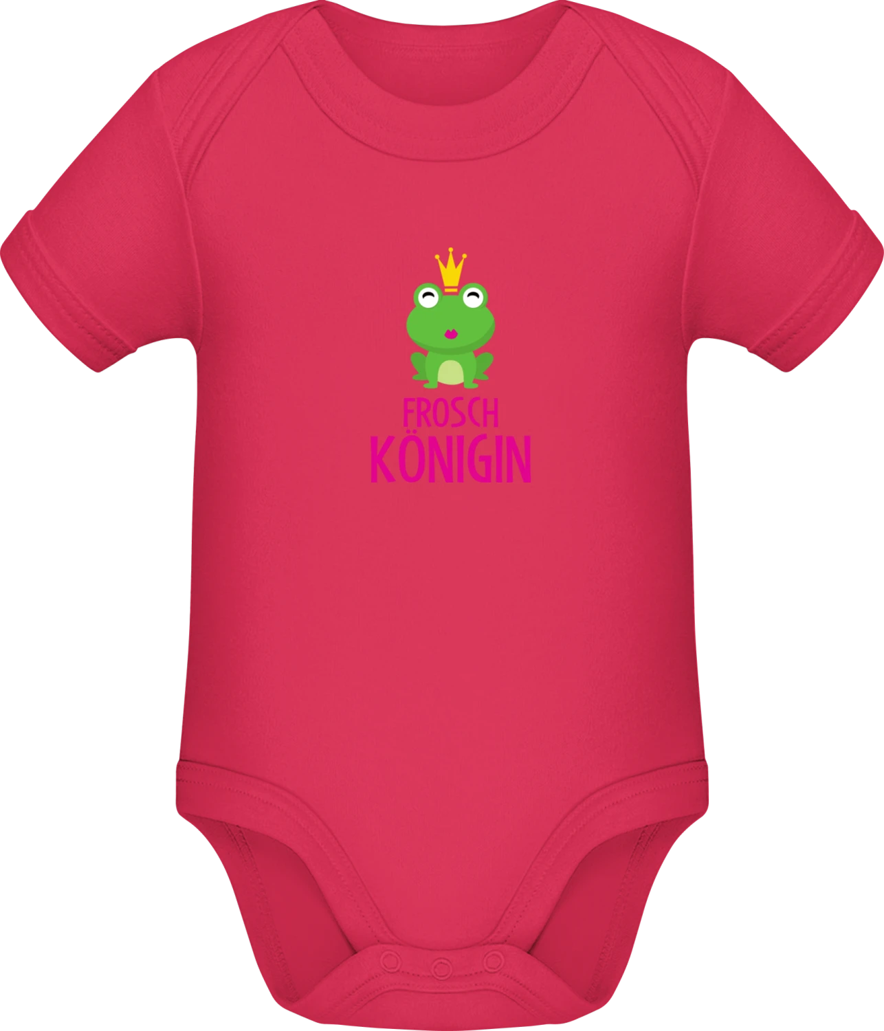 Frosch Königin  - Sorbet Sonar SSL organic babybodsuit - Front