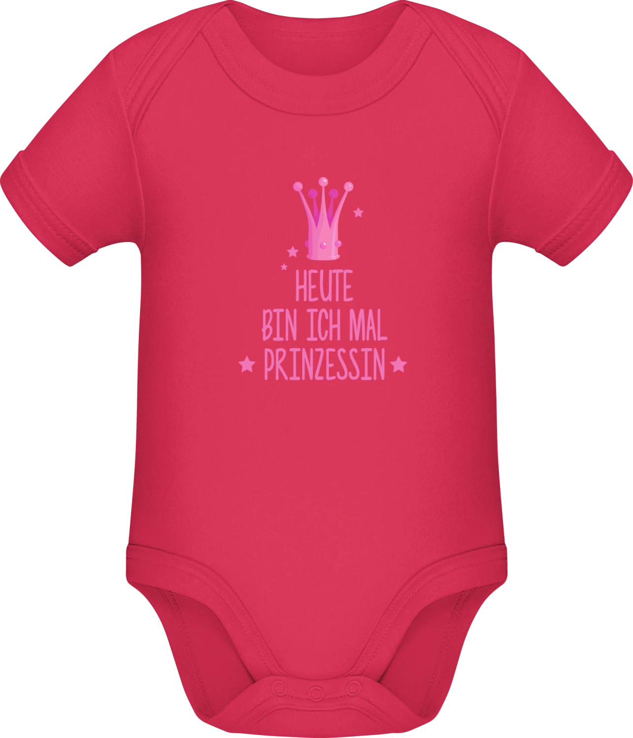 Heute bin ich mal Prinzessin - Sorbet Sonar SSL organic babybodsuit - Front