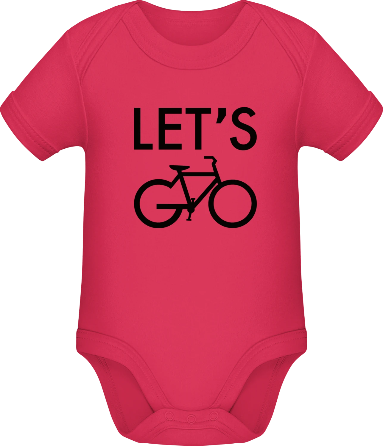 Let's Go Cycling - Sorbet Sonar SSL organic babybodsuit - Front