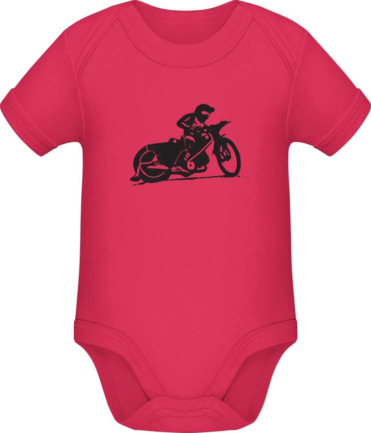 Speedway Racing Silhouette - Sorbet Sonar SSL organic babybodsuit - Front