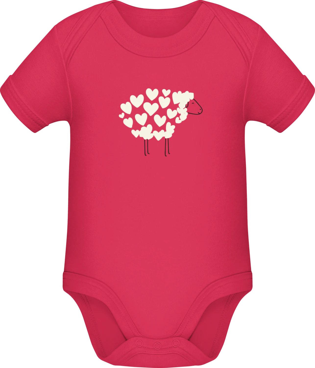 Love Sheep - Sorbet Sonar SSL organic babybodsuit - Front