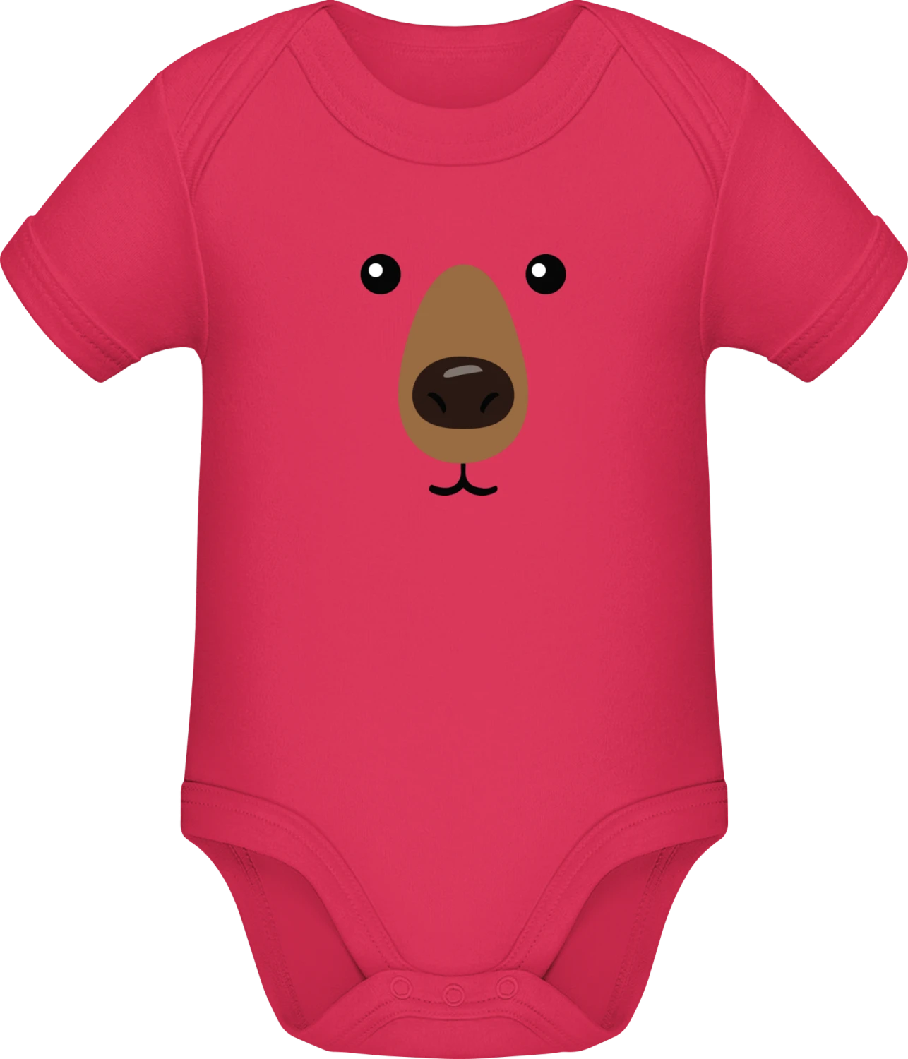 Bear Face Effect - Sorbet Sonar SSL organic babybodsuit - Front