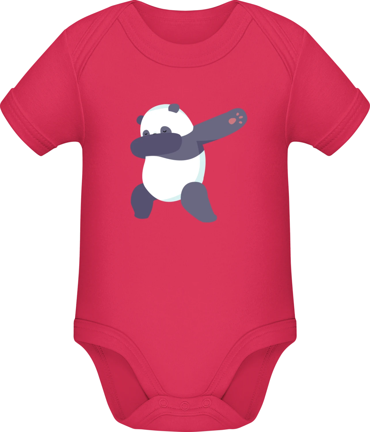 Panda Dabbing - Sorbet Sonar SSL organic babybodsuit - Front