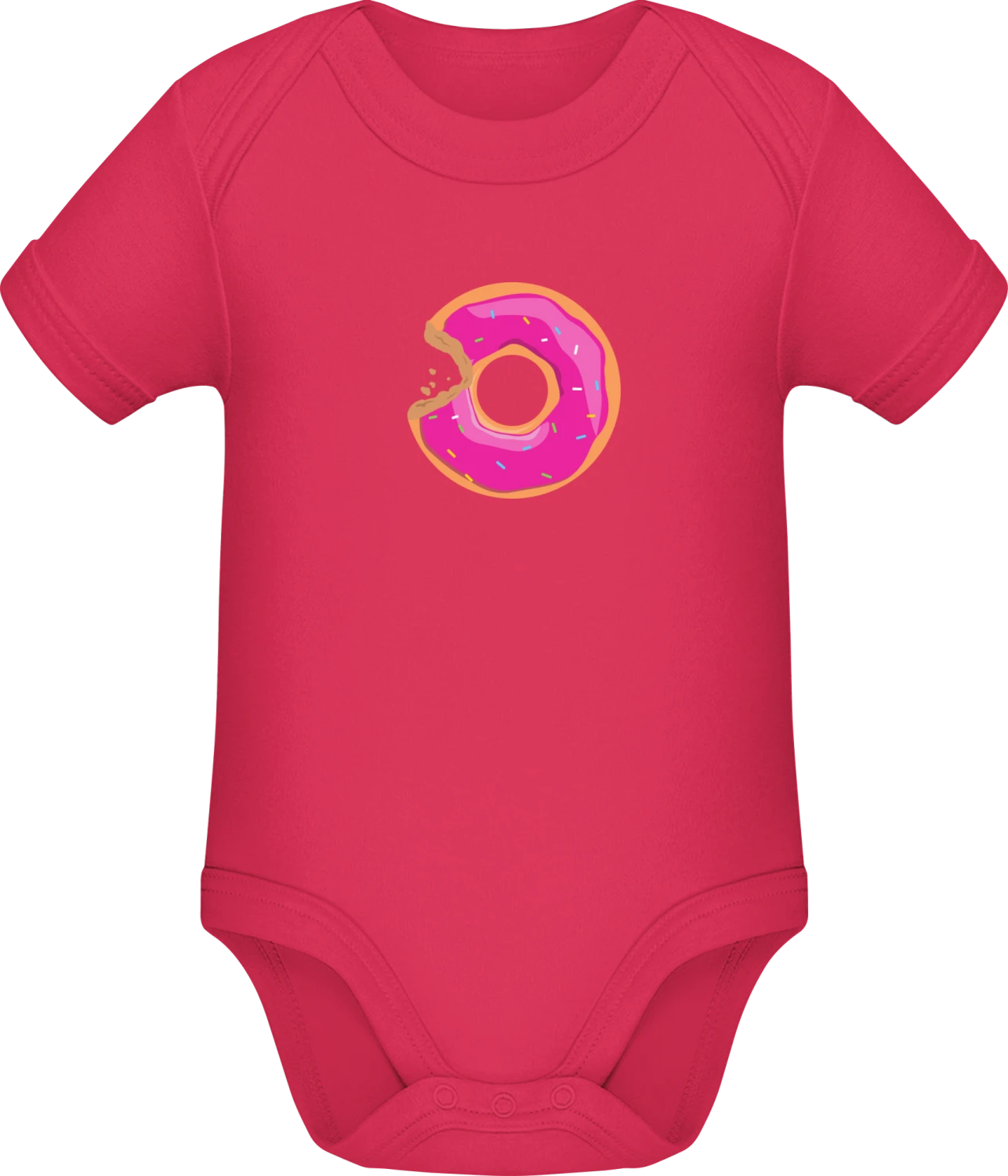 Donut Illustration - Sorbet Sonar SSL organic babybodsuit - Front