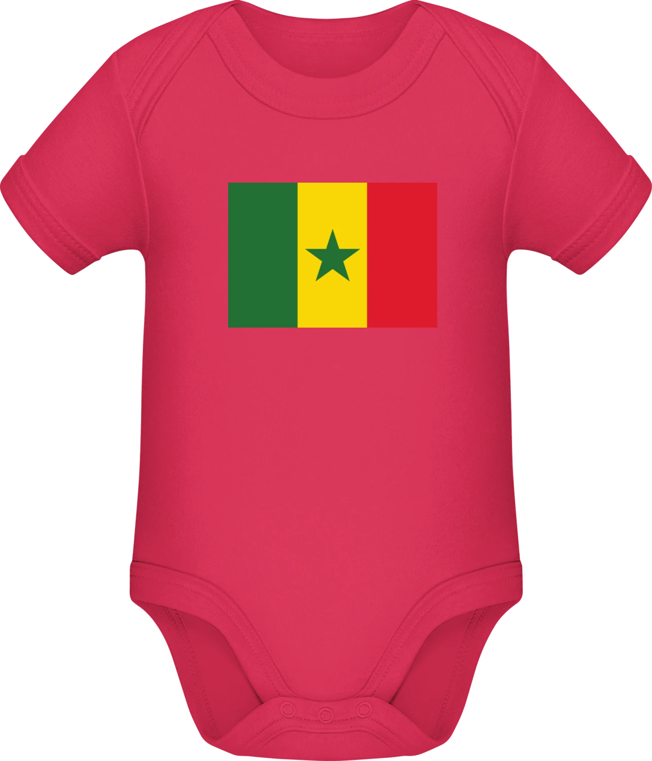 Senegal Flag - Sorbet Sonar SSL organic babybodsuit - Front