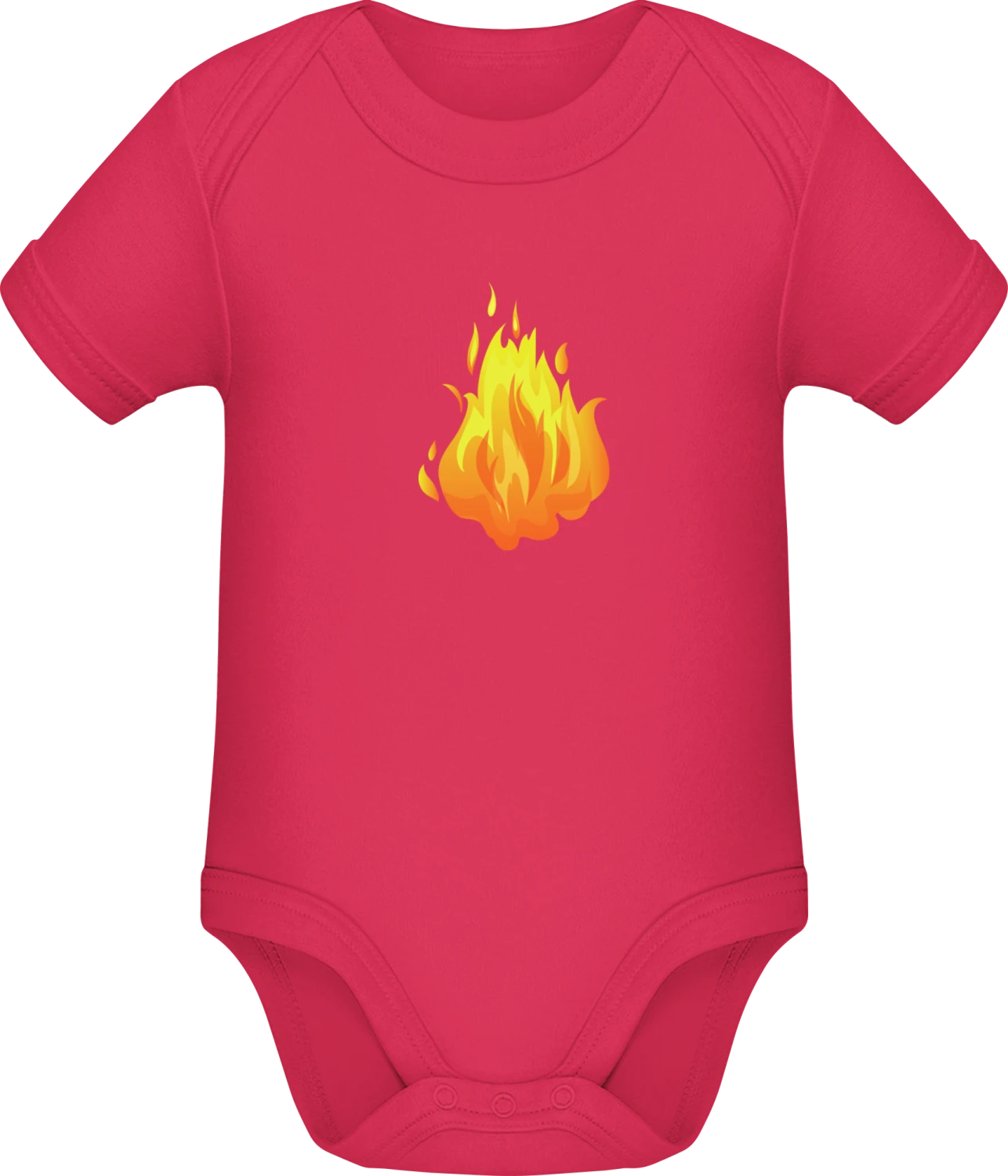 Fire Starts To Burn - Sorbet Sonar SSL organic babybodsuit - Front