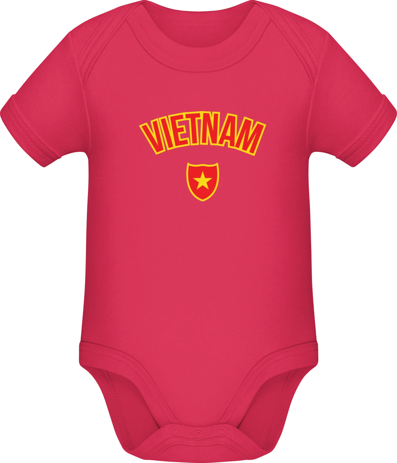 VIETNAM Fan - Sorbet Sonar SSL organic babybodsuit - Front