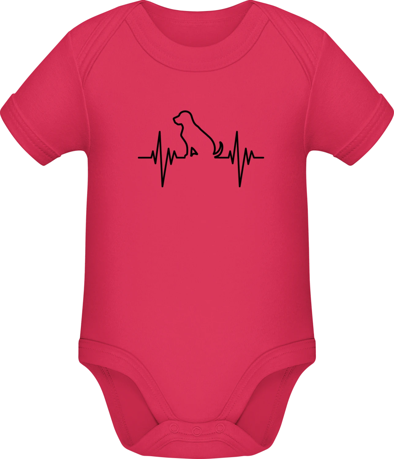 Dog Pulse - Sorbet Sonar SSL organic babybodsuit - Front