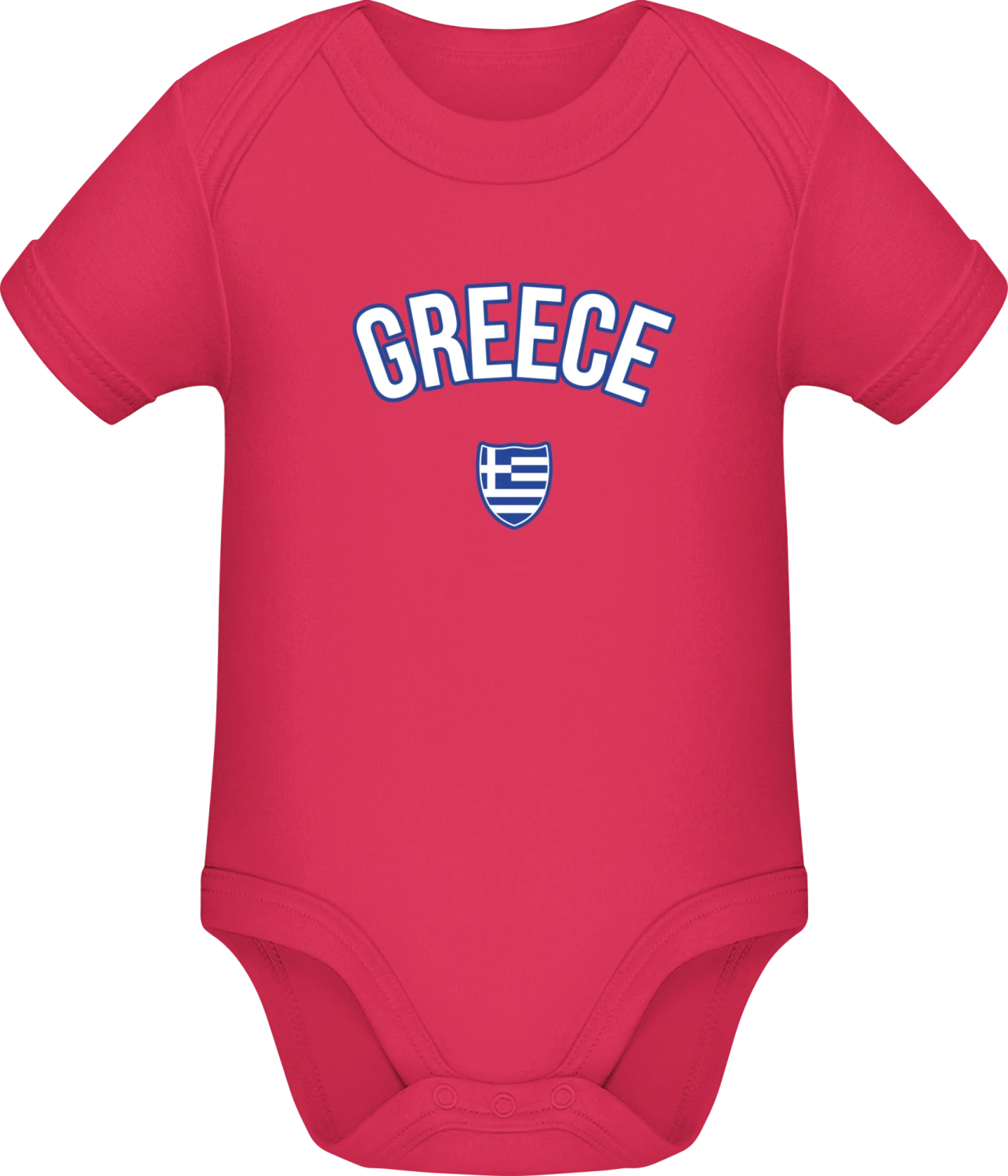 GREECE Fan - Sorbet Sonar SSL organic babybodsuit - Front