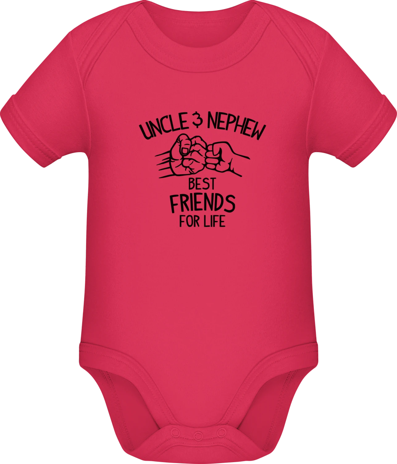 Uncle & Nephew Best Friends For Life - Sorbet Sonar SSL organic babybodsuit - Front