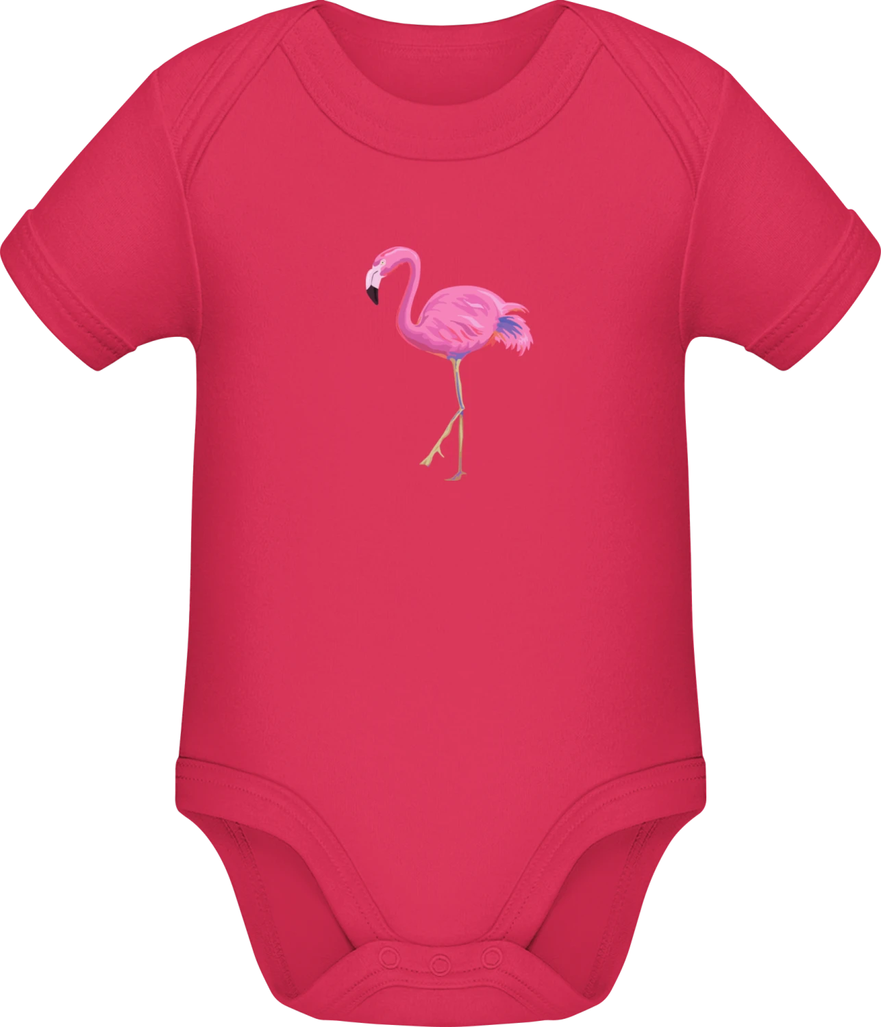 Flamingo Body - Sorbet Sonar SSL organic babybodsuit - Front