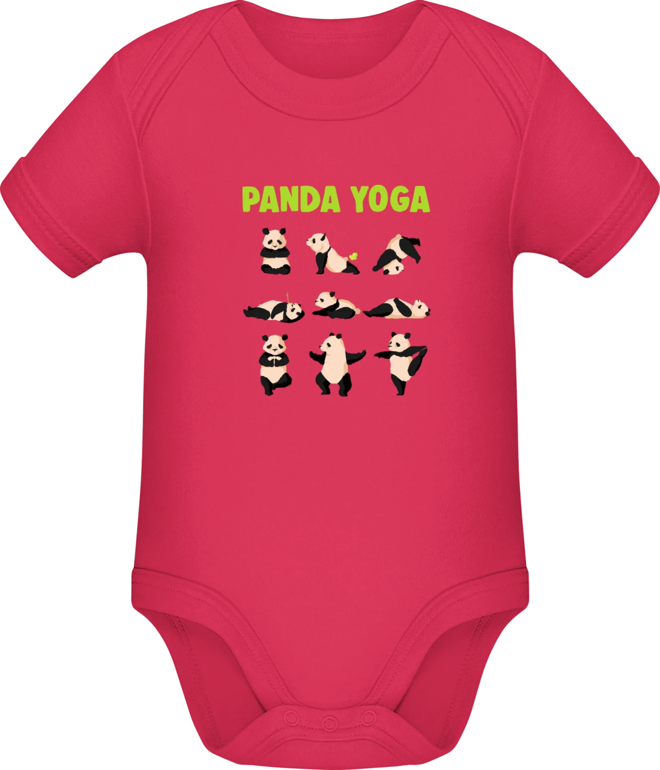 Panda Yoga - Sorbet Sonar SSL organic babybodsuit - Front