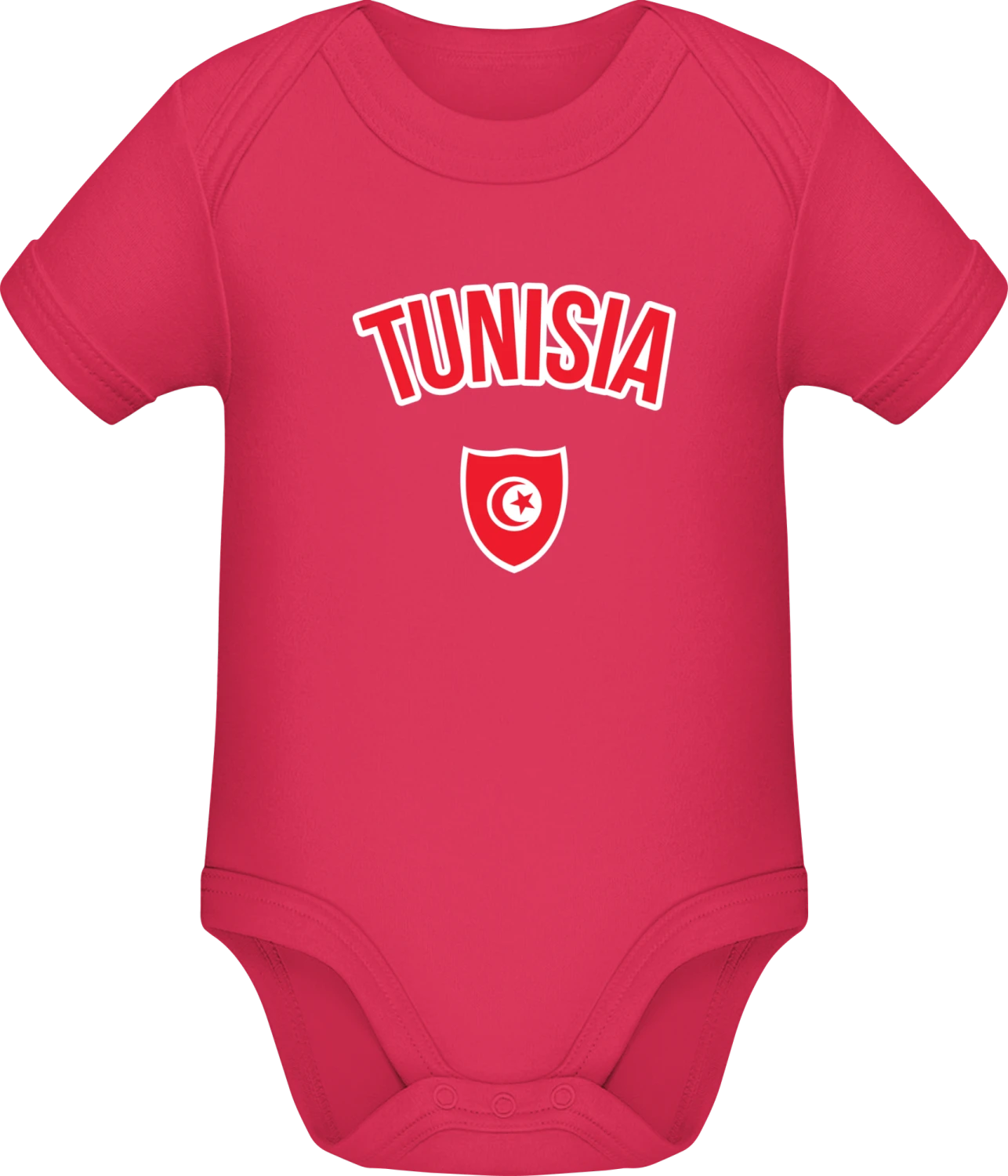 TUNISIA Fan - Sorbet Sonar SSL organic babybodsuit - Front