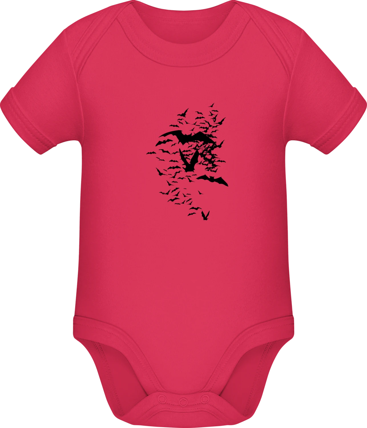  Flying Bats - Sorbet Sonar SSL organic babybodsuit - Front