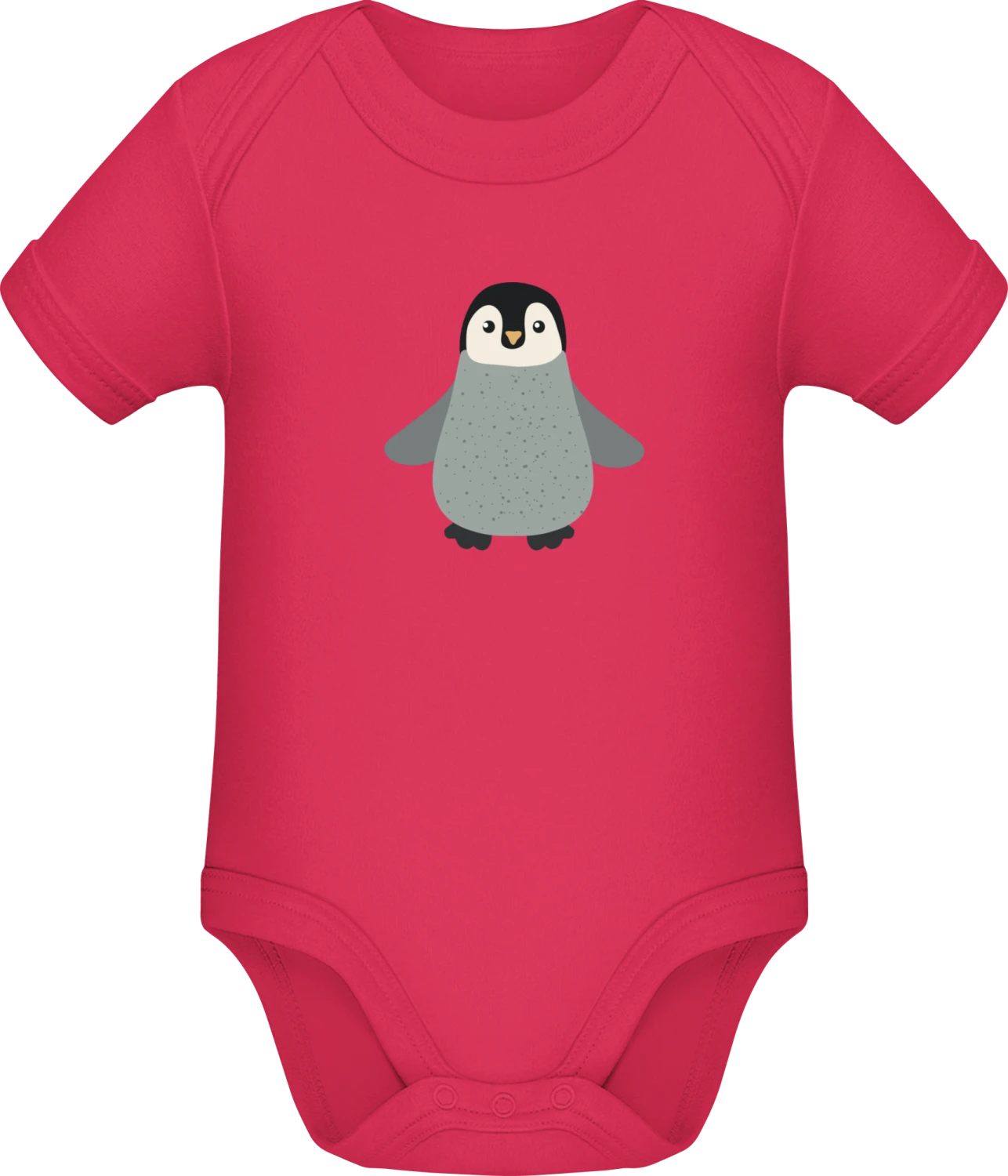 Cute Little Penguin - Sorbet Sonar SSL organic babybodsuit - Front