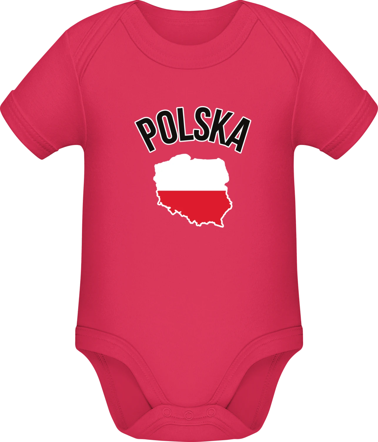 POLSKA Fan - Sorbet Sonar SSL organic babybodsuit - Front