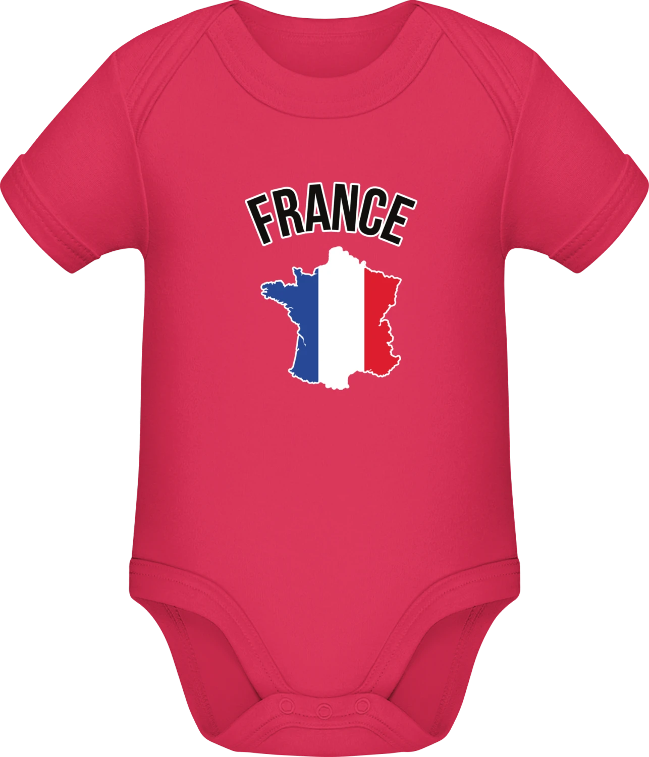 France Fan - Sorbet Sonar SSL organic babybodsuit - Front