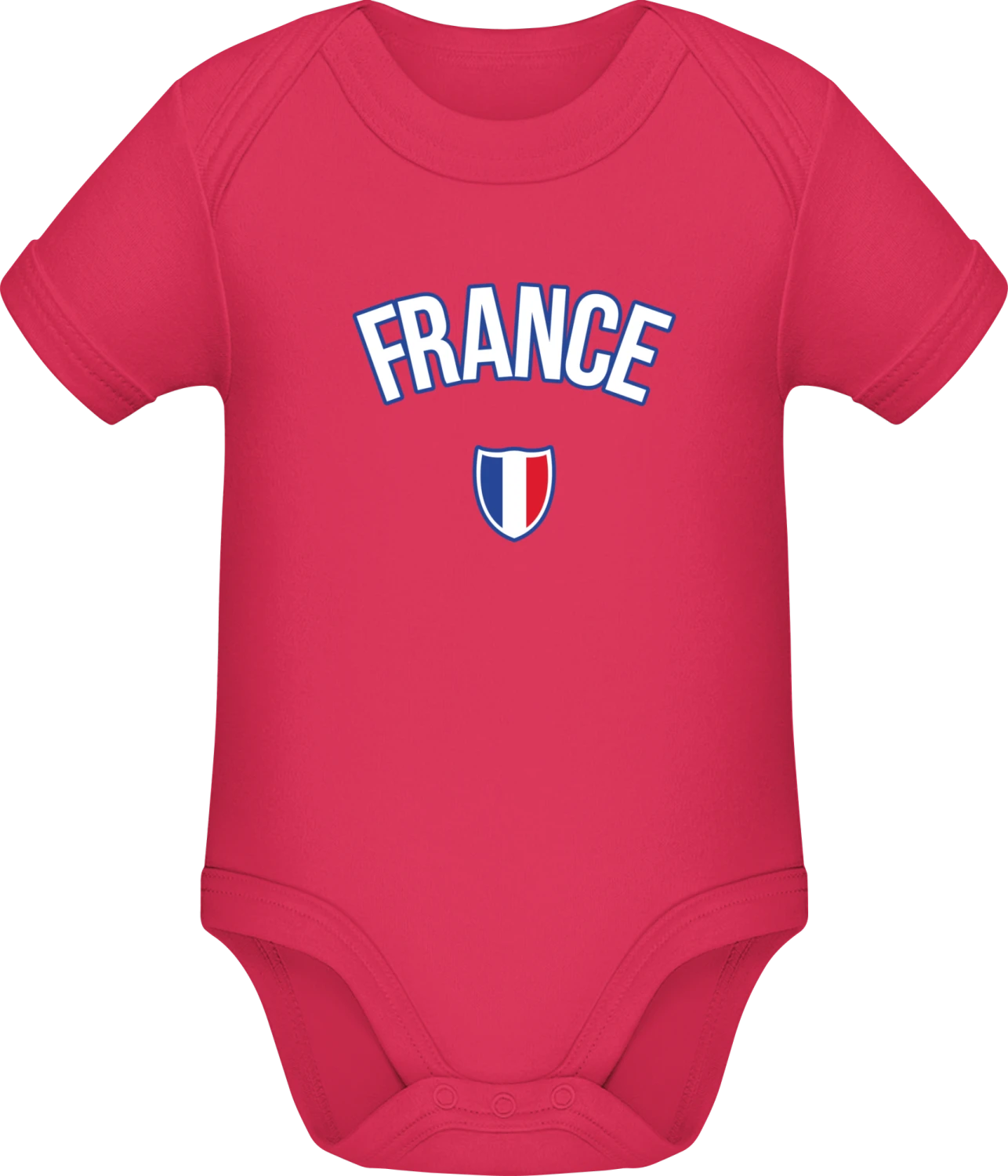 FRANCE Football Fan - Sorbet Sonar SSL organic babybodsuit - Front