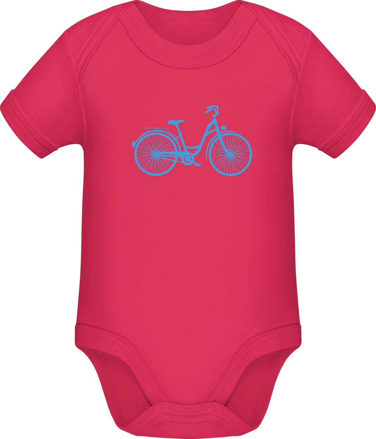 Vintage Bicycle Silhouette - Sorbet Sonar SSL organic babybodsuit - Front