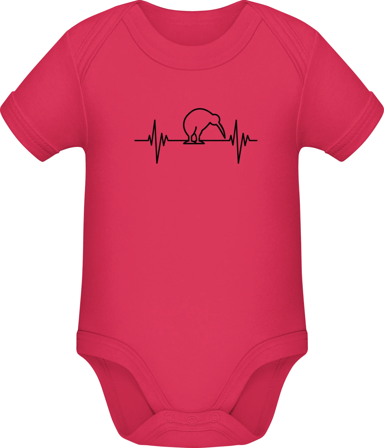 Kiwi Pulse - Sorbet Sonar SSL organic babybodsuit - Front