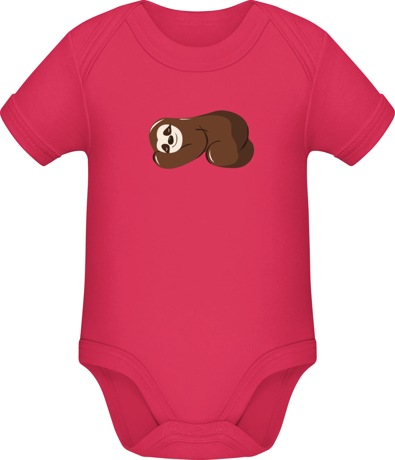 Sloth Sleeping - Sorbet Sonar SSL organic babybodsuit - Front