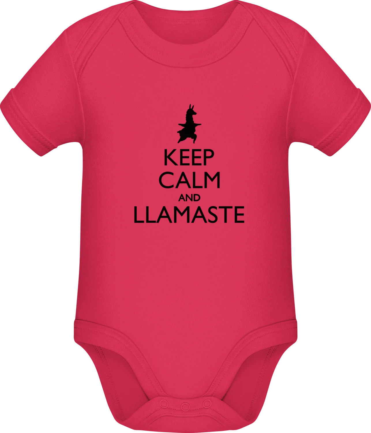 Save The Drama For Your Llama Illustration - Sorbet Sonar SSL organic babybodsuit - Front