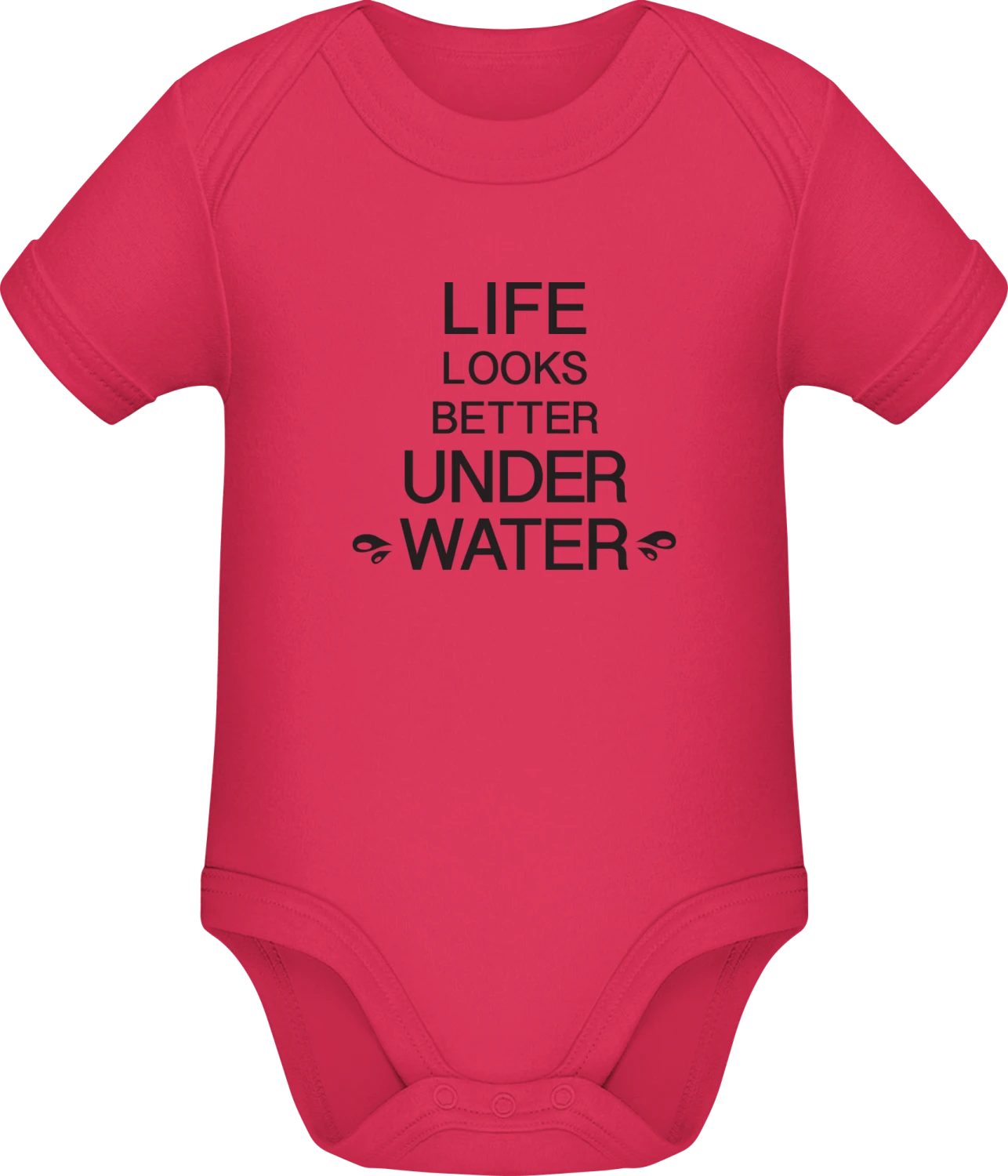 Better Under Water Swimming - Sorbet Sonar SSL organic babybodsuit - Front