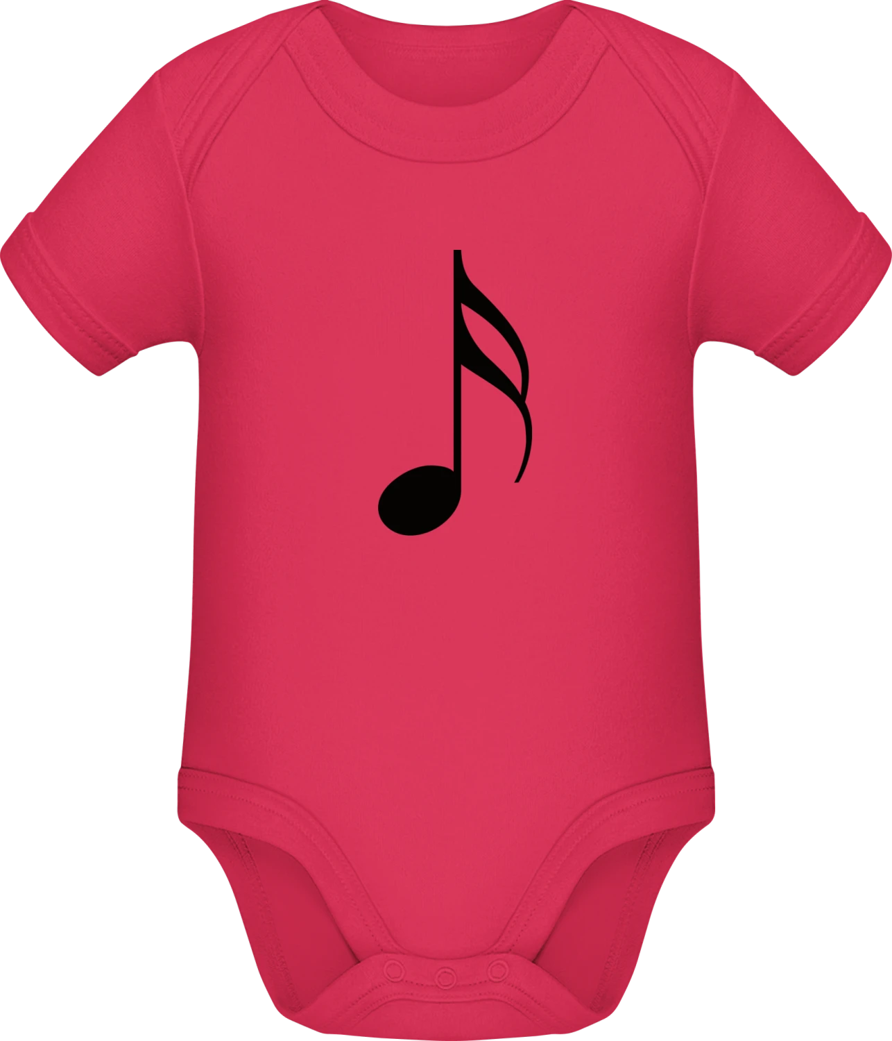 Music Notes - Sorbet Sonar SSL organic babybodsuit - Front