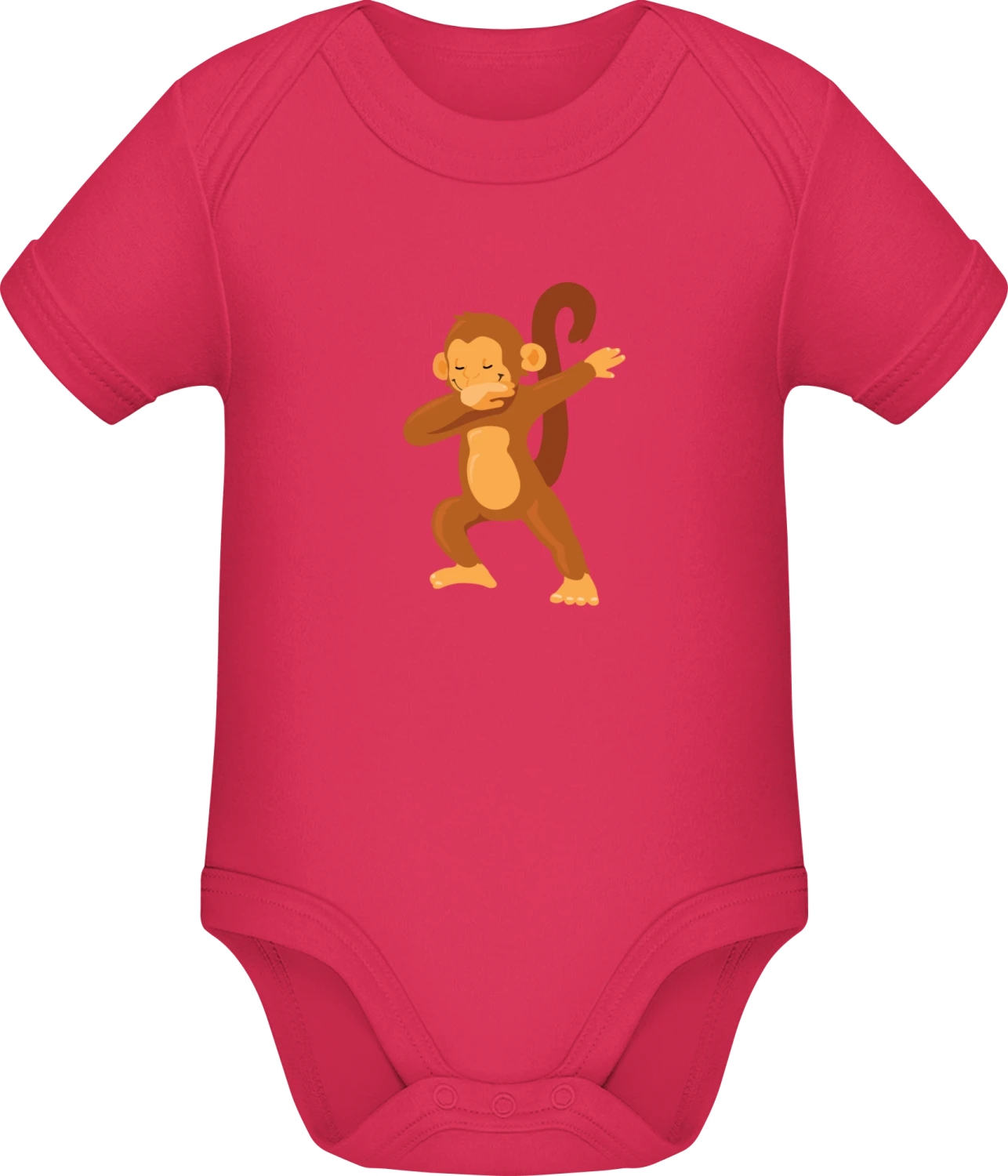 Funky Monkey - Sorbet Sonar SSL organic babybodsuit - Front