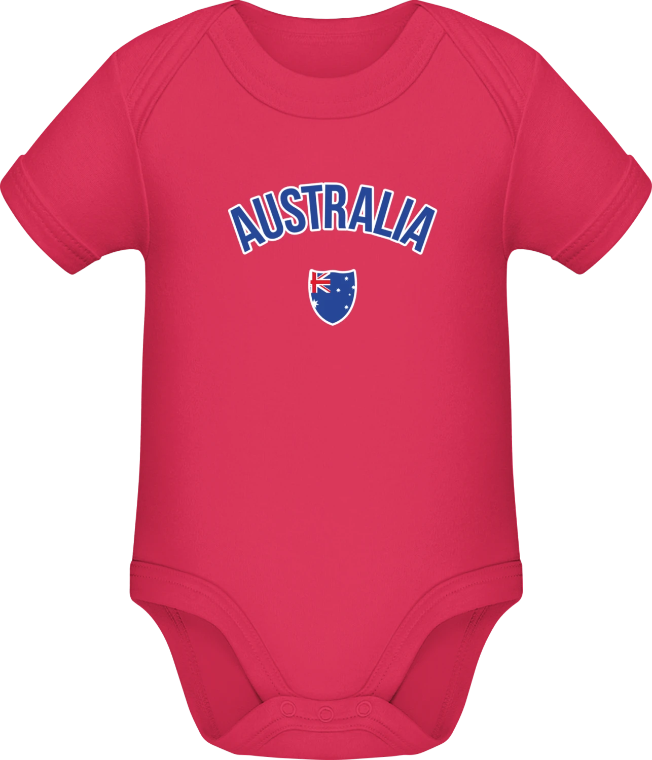 AUSTRALIA Fan - Sorbet Sonar SSL organic babybodsuit - Front