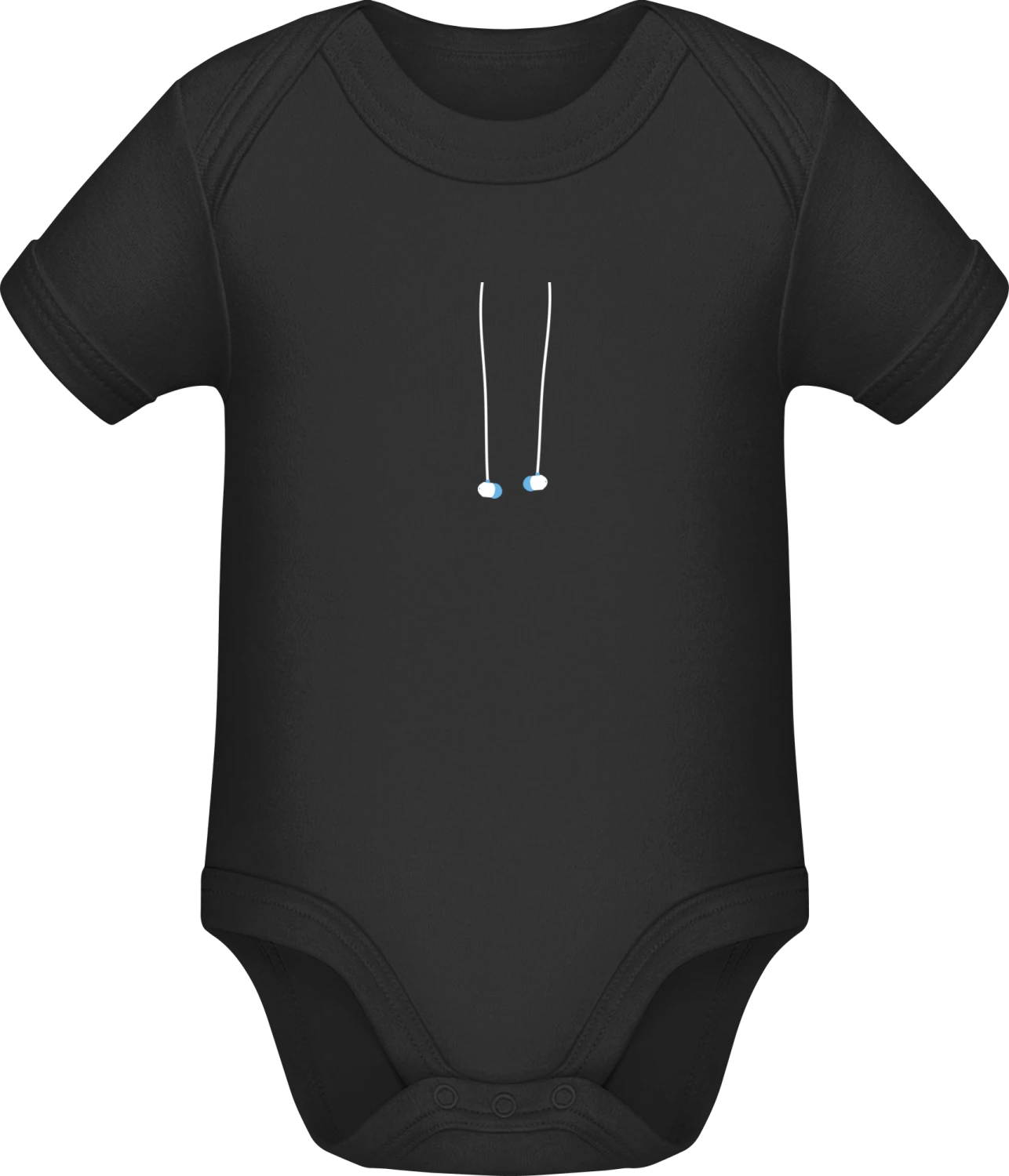 Musik Ohrstöpsel - Black Sonar SSL organic babybodsuit - Front