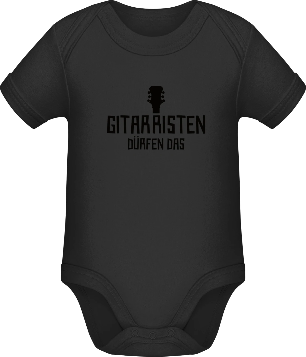 Gitarristen dürfen das - Black Sonar SSL organic babybodsuit - Front