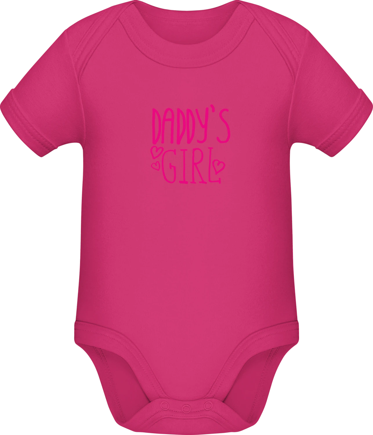 Daddy's Girl - Fuchsia Sonar SSL organic babybodsuit - Front