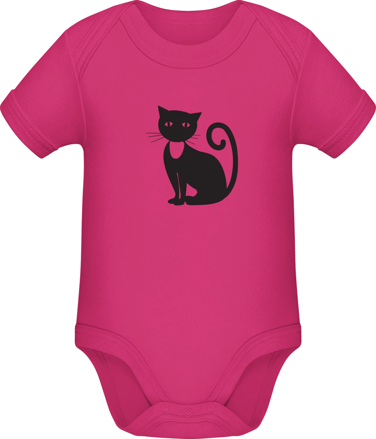 Katze Profile - Fuchsia Sonar SSL organic babybodsuit - Front