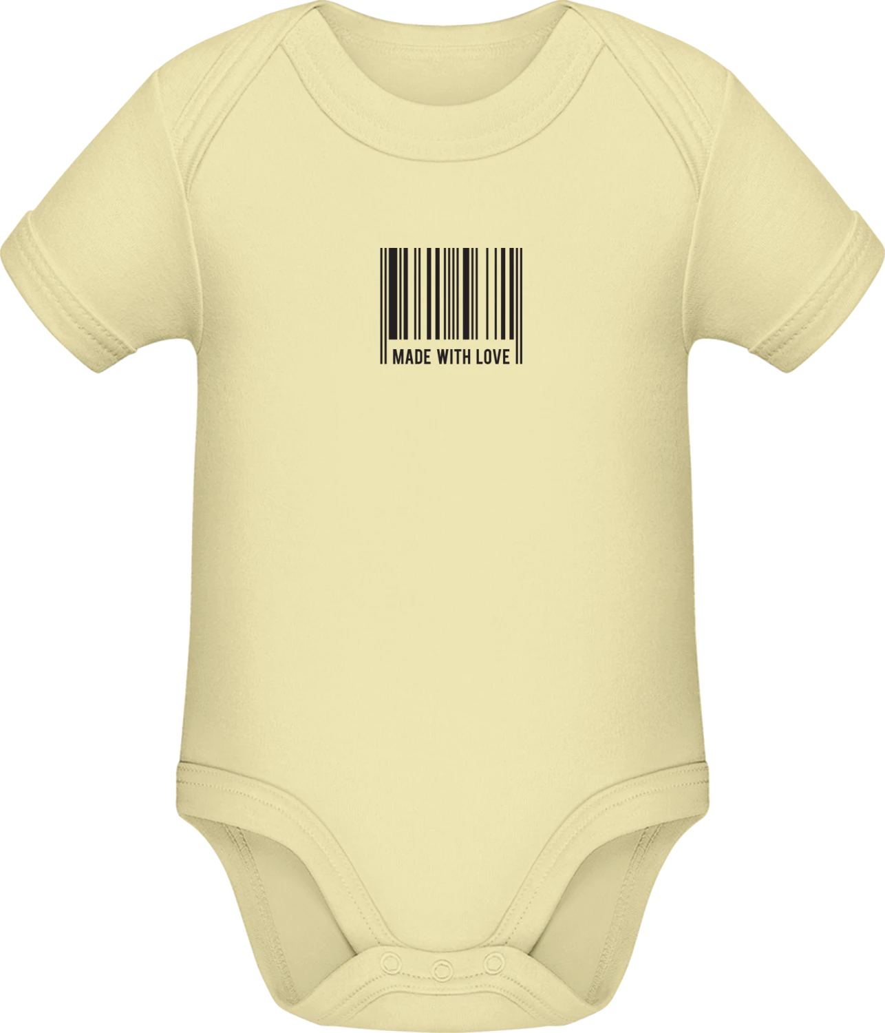 Made with Love - Lemon Sonar SSL organic babybodsuit - Front