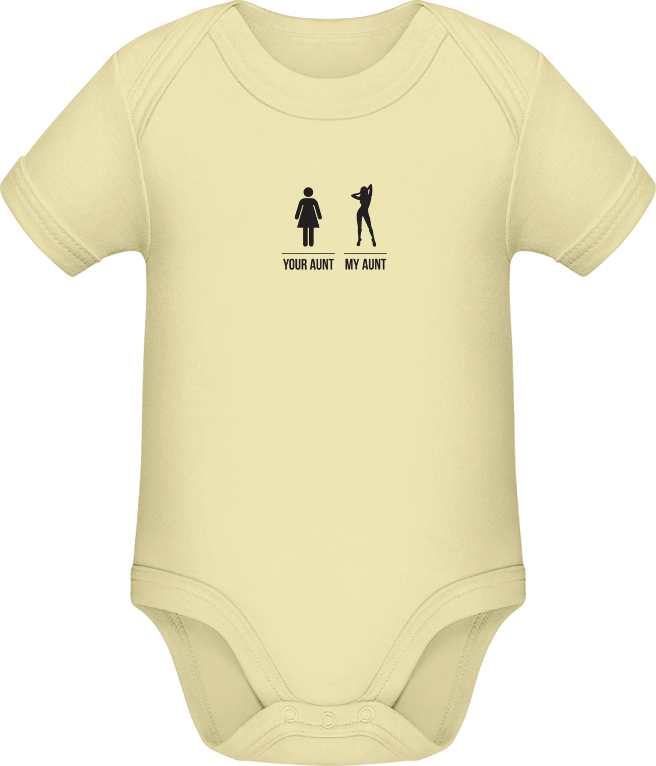 Your Aunt My Aunt - Lemon Sonar SSL organic babybodsuit - Front