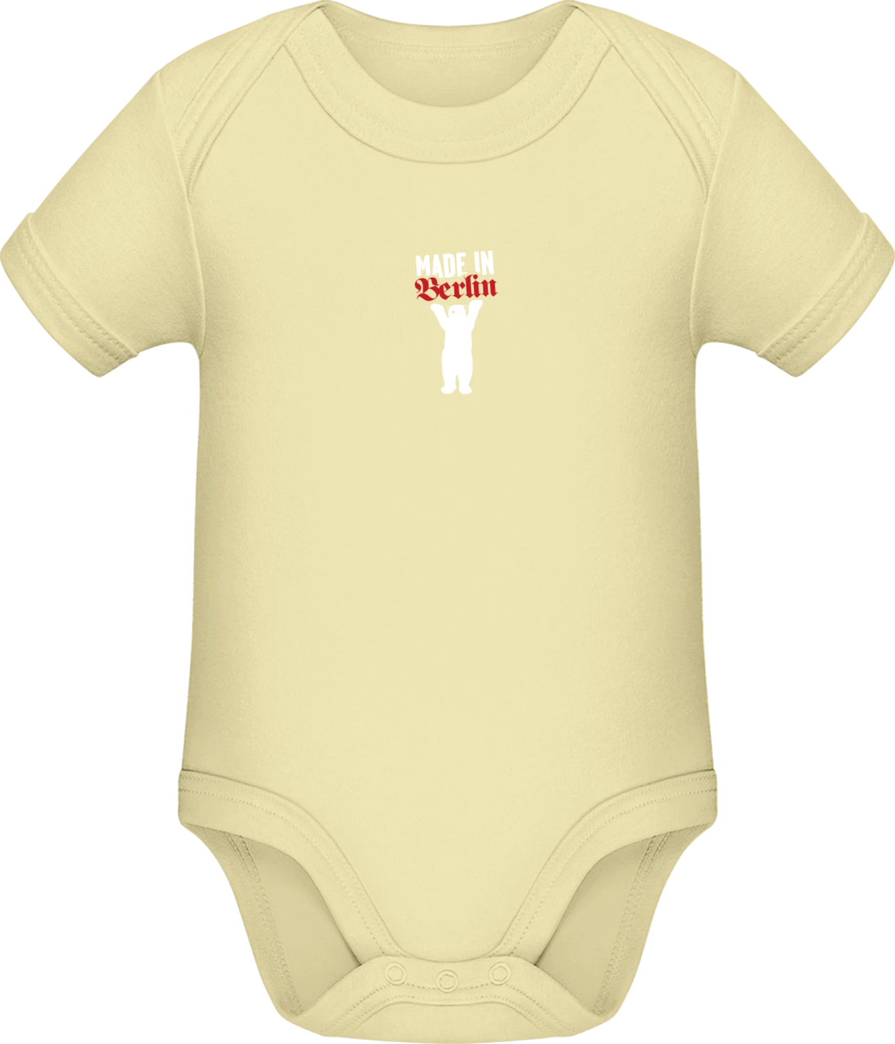 Made in Berlin - Lemon Sonar SSL organic babybodsuit - Front