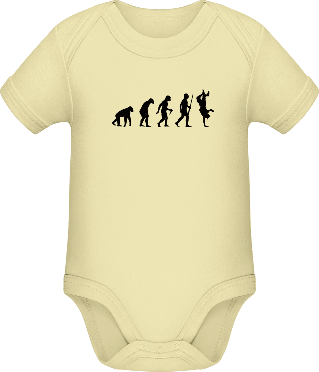 B-Boy Evolution - Lemon Sonar SSL organic babybodsuit - Front