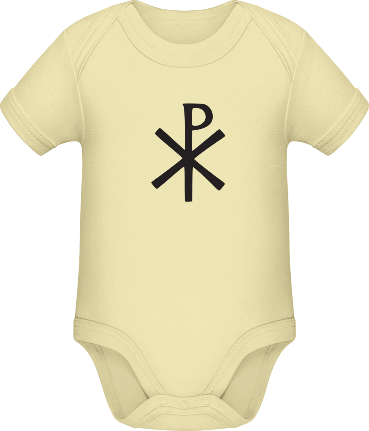 Chi Rho - Lemon Sonar SSL organic babybodsuit - Front