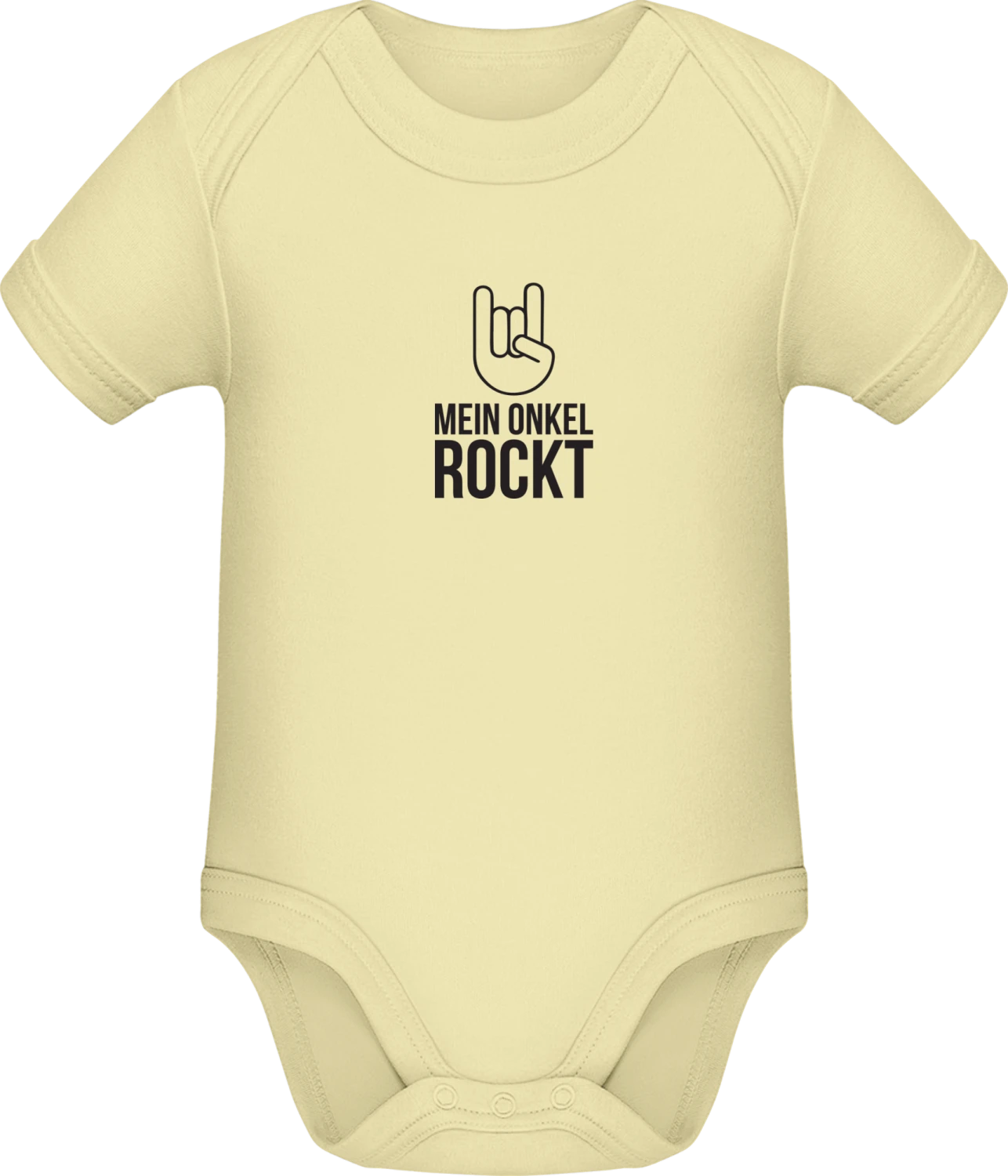 Mein Onkel Rockt - Lemon Sonar SSL organic babybodsuit - Front