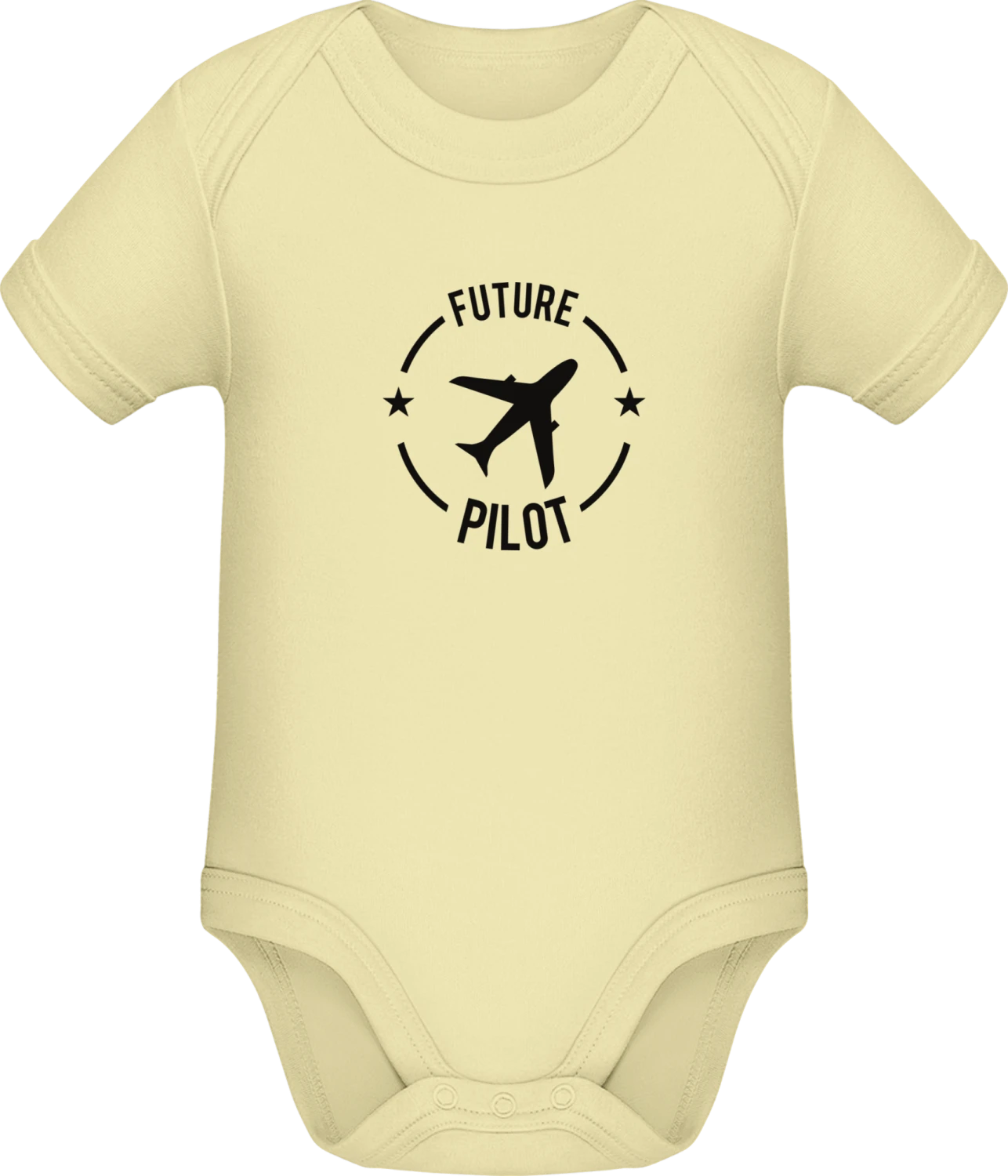 Future Pilot - Lemon Sonar SSL organic babybodsuit - Front