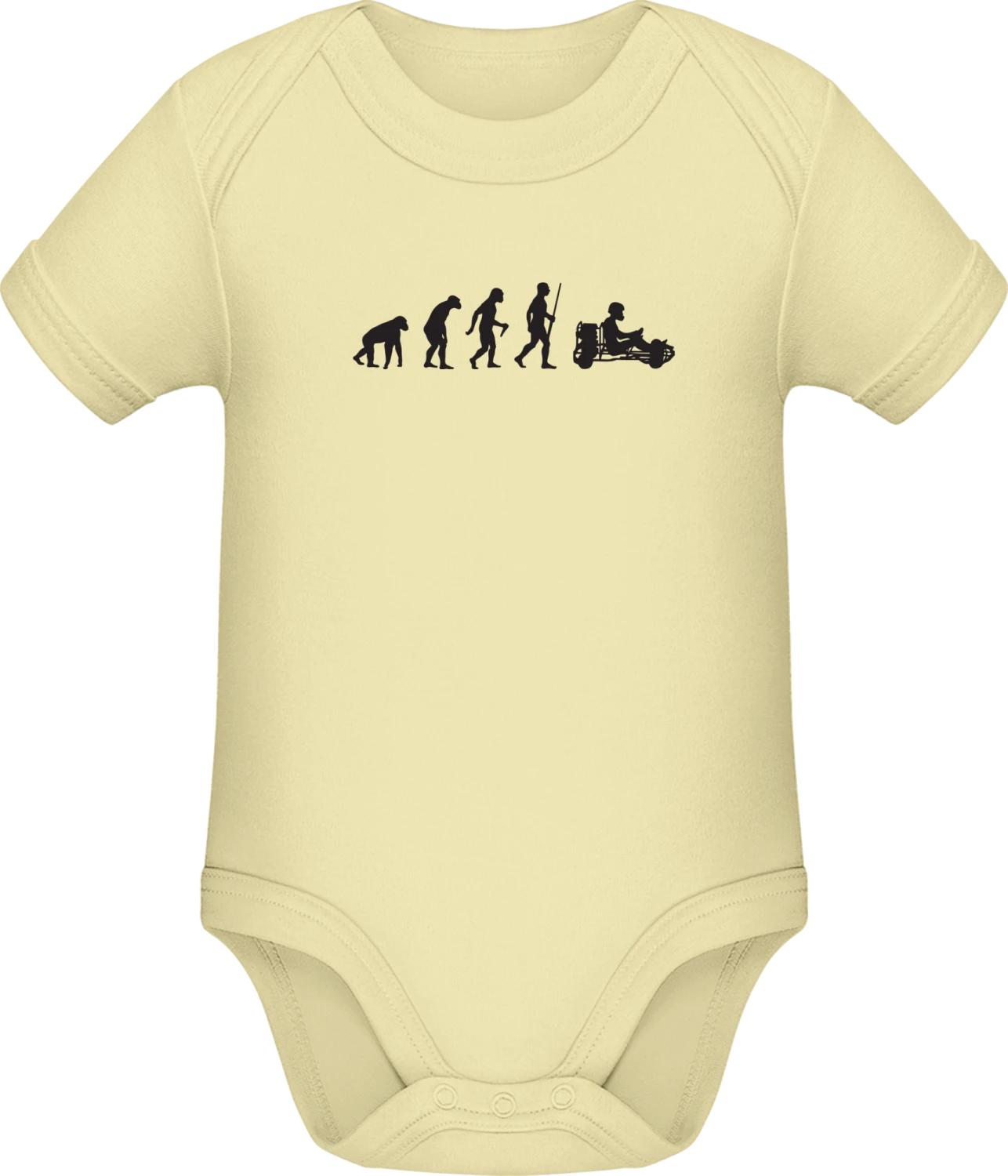 Go Kart Evolution - Lemon Sonar SSL organic babybodsuit - Front