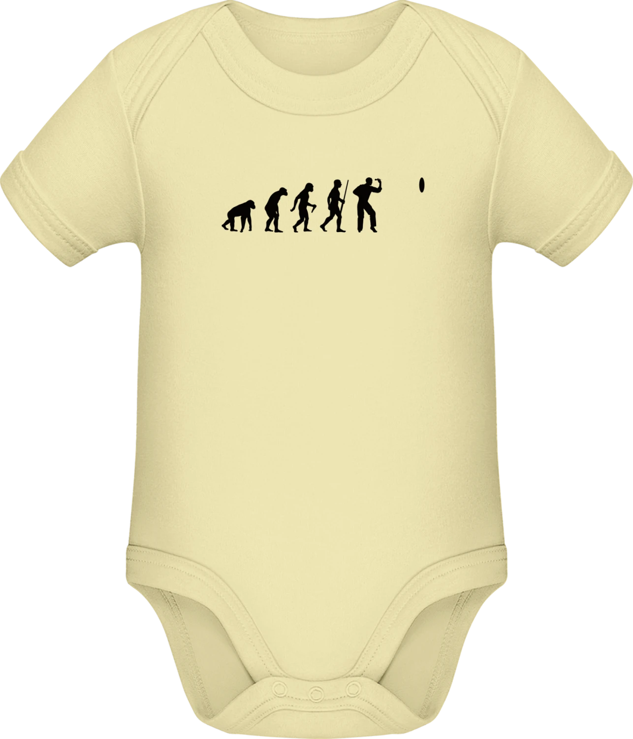 Dart Player Evolution - Lemon Sonar SSL organic babybodsuit - Front