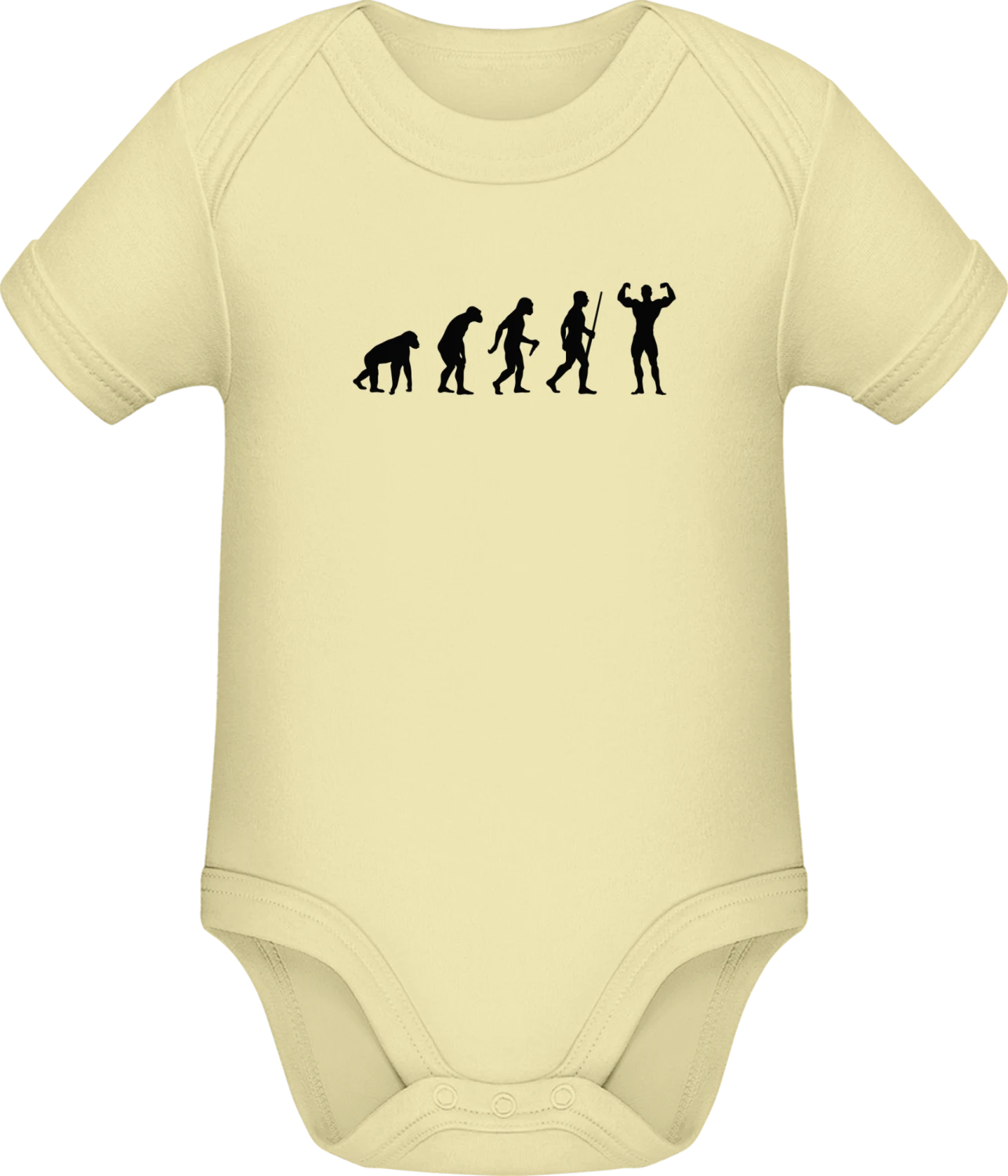 Body Building - Lemon Sonar SSL organic babybodsuit - Front