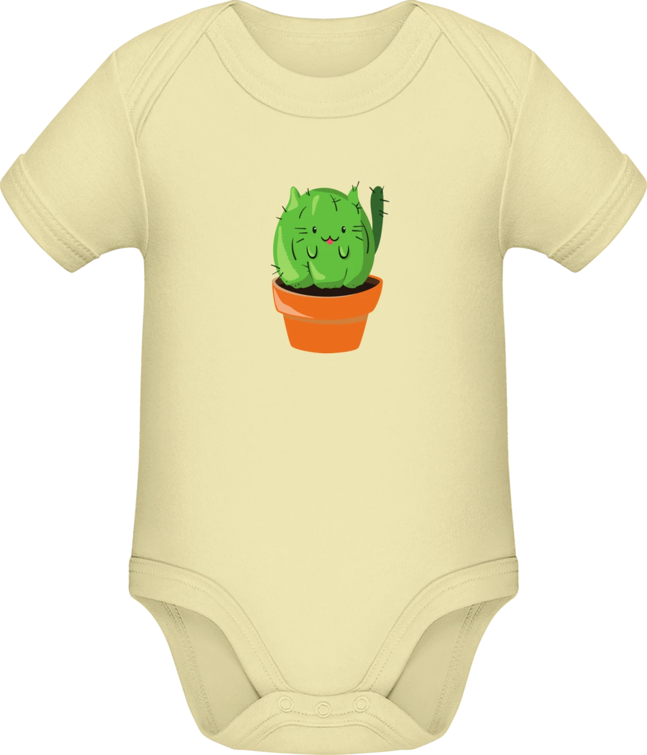 Cat-tus  - Lemon Sonar SSL organic babybodsuit - Front